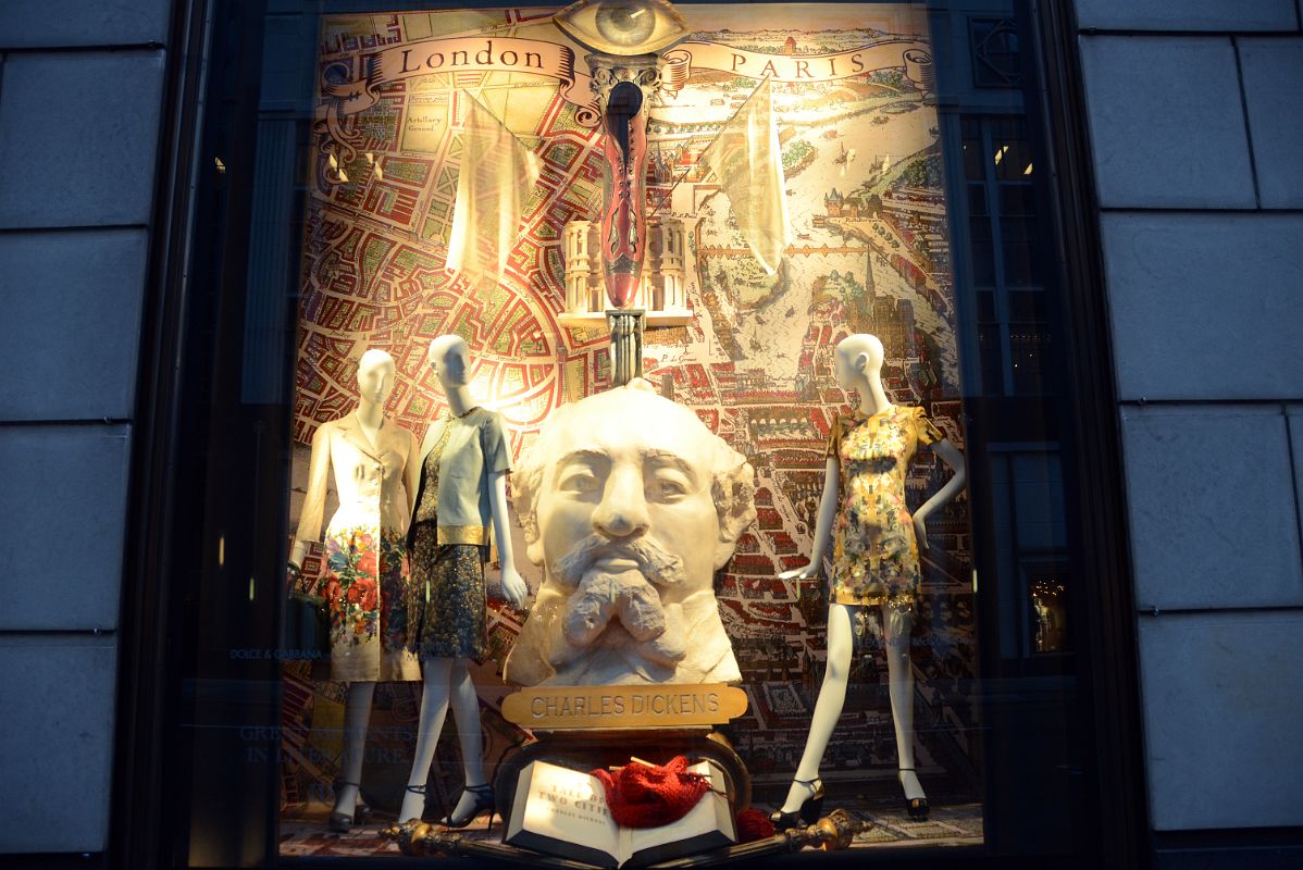New York City Fifth Avenue 754-2 Great Moments in Literature III Bergdorf Goodman Window Display Based On A Tale of Two Cities by Charles Dickens